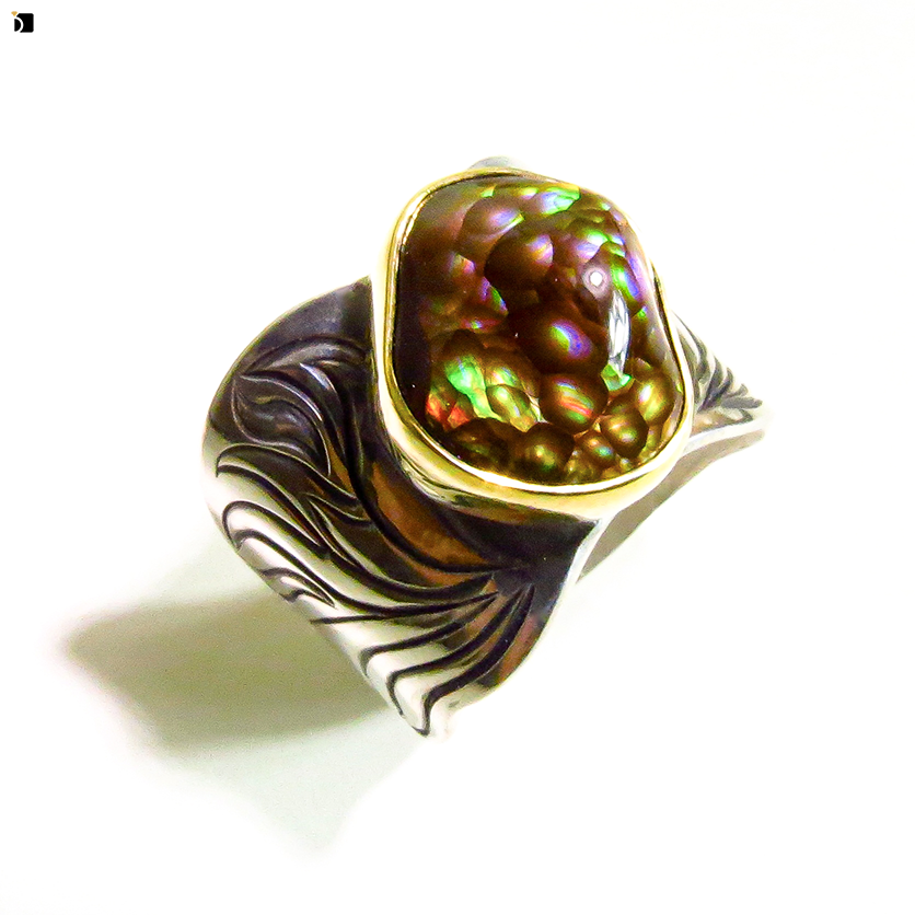 Image Showcasing Restored Fire Agate Ring