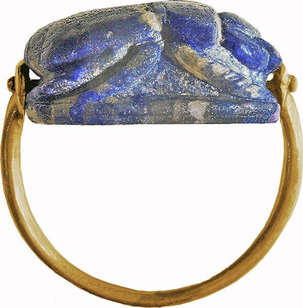 Image of Egyptian Scarab Ring Bezel
