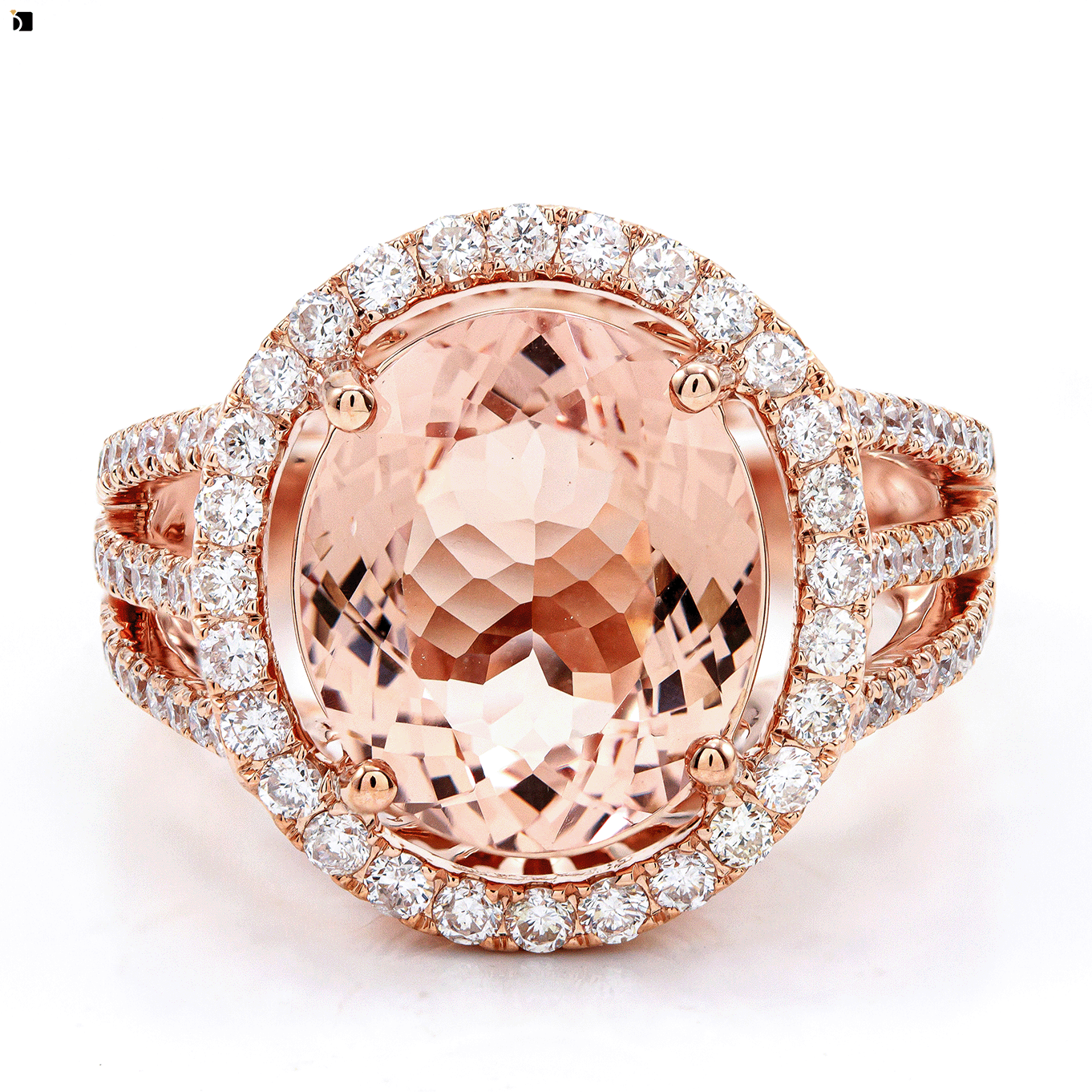 Image Showcasing Morganite Solo Ring