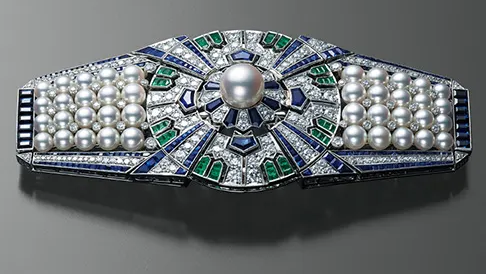 Photo of Mikimoto pearl brooch