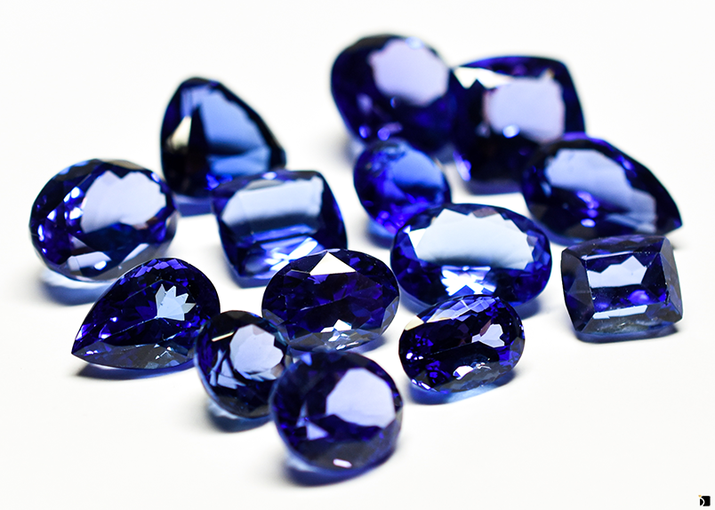 Image Showcasing Loose Tanzanite Replacement Gemstones