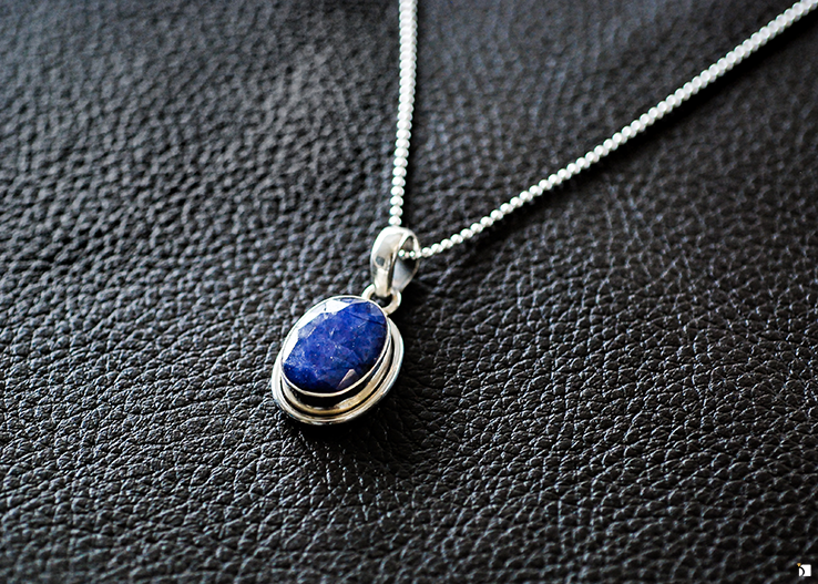 Image Showcasing Restored Tanzanite Pendant Necklace