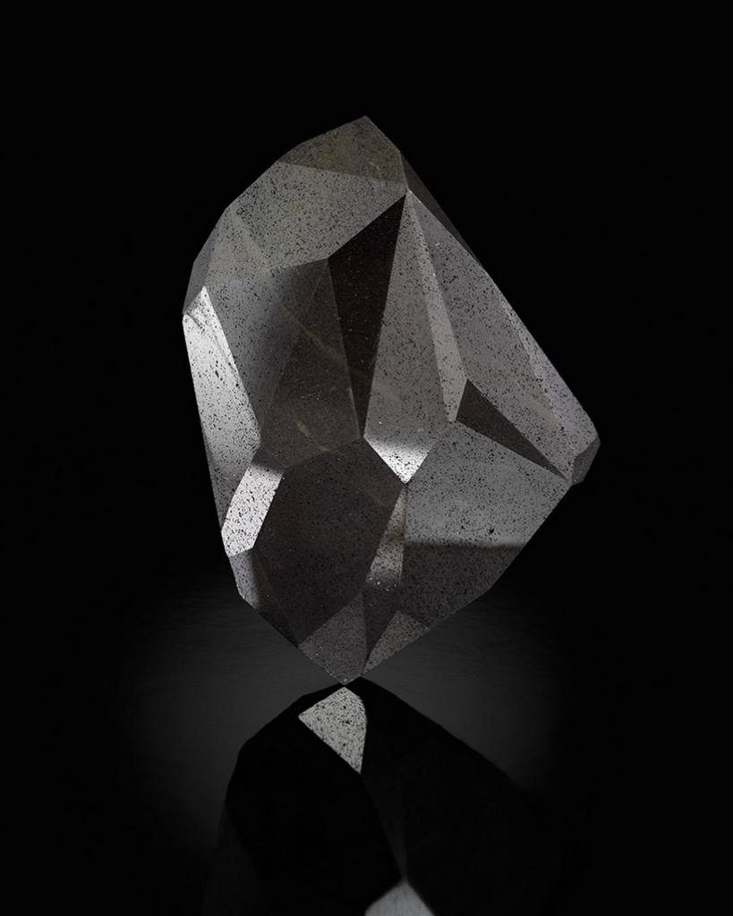 Image showing Sotheby's 555-carat black diamond close up