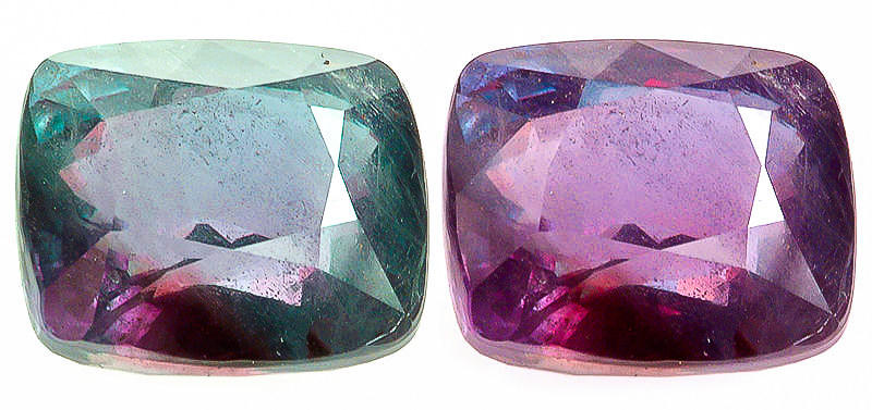 Two Varieties of Loose Alexandrite Gemstones