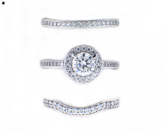 Image Showing Before #13 Front View of Diamond Ring Getting Premier Ring Repair Services by Master Jewelers