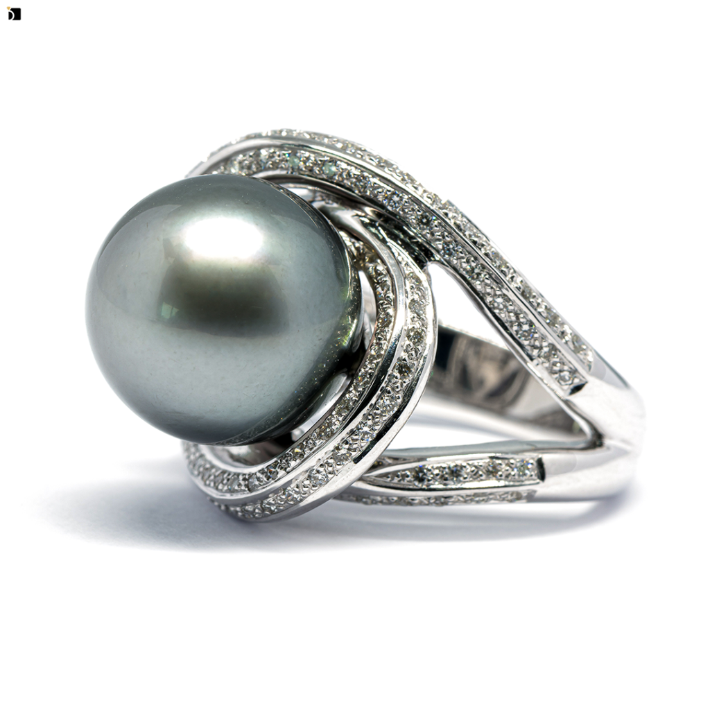 Image Showcasing Serviced Pearl and Diamond Silver Ring Feature Image