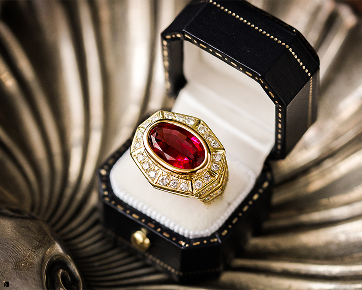 Ruby Gemstone Ring in Box Feature Image