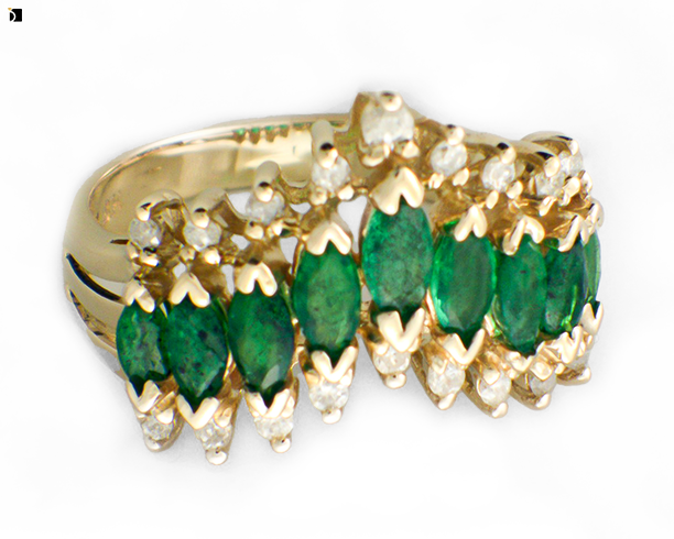 After #121 of Emerald Ring Receiving Premier Gemstone Replacement Services
