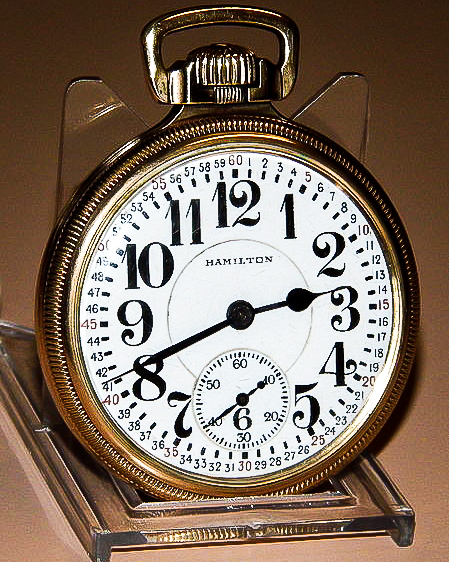 Vintage Hamilton Open Face Pocket Watch Railroad Grade 21 Jewels Lever Set Circa 1929