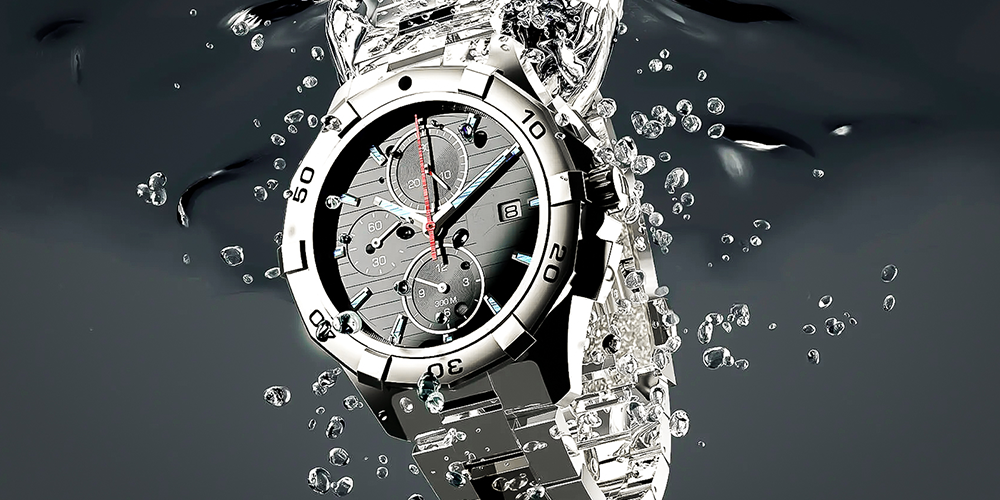 Water Resistant Watch Timepiece Feature