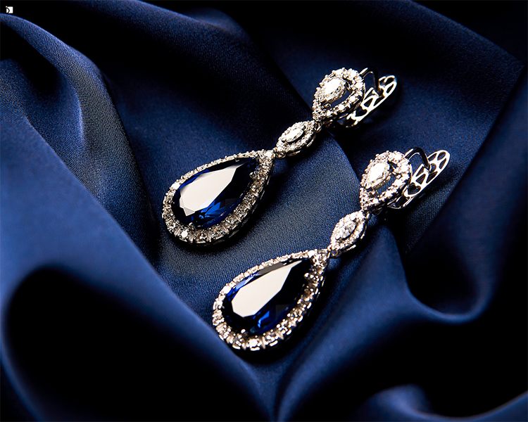 Restored Fine Jewelry Sapphire Earrings