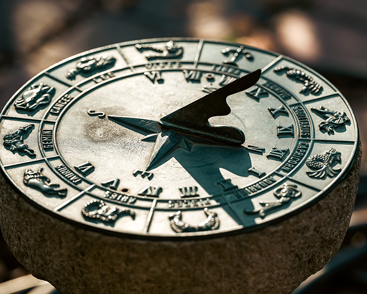 Historical Sundial Shadow Clock