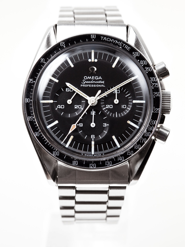 Image showcasing Omega Speedmaster watch