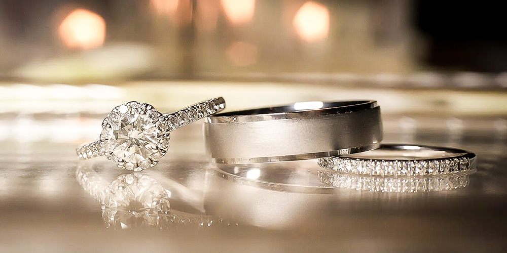 Restored Diamond Engagement Wedding Band Rings
