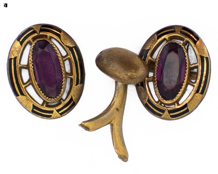 Before #53 Gold Cufflinks Prior to Premier Jewelry Repair Services by Experienced Jewelers