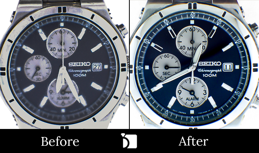 Before & After #65 Seiko Watch Timepiece Serviced and Restored by Certified Watchmakers