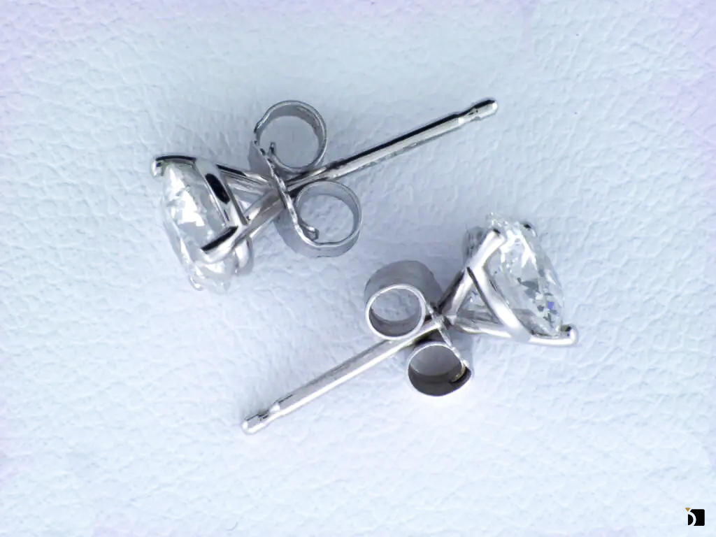 Image showcasing earrings with friction posts