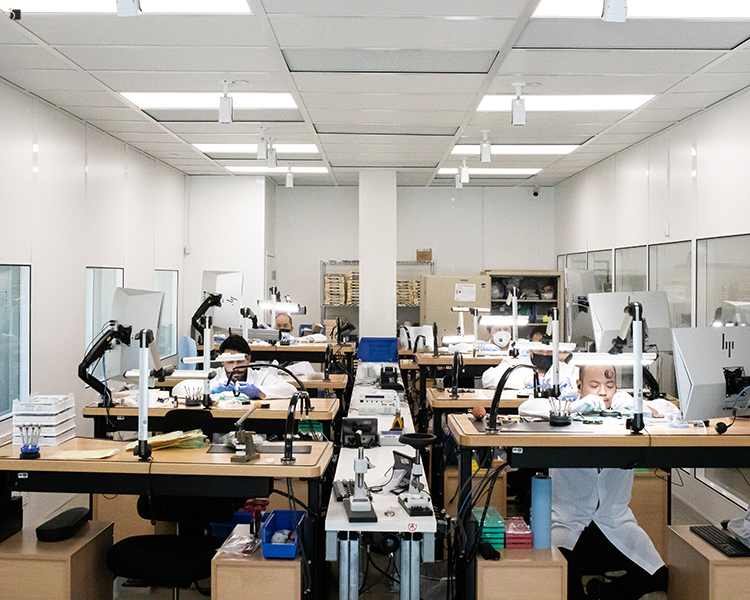 Certified Watchmakers Working in Fully Operational Watch Repair Service Center