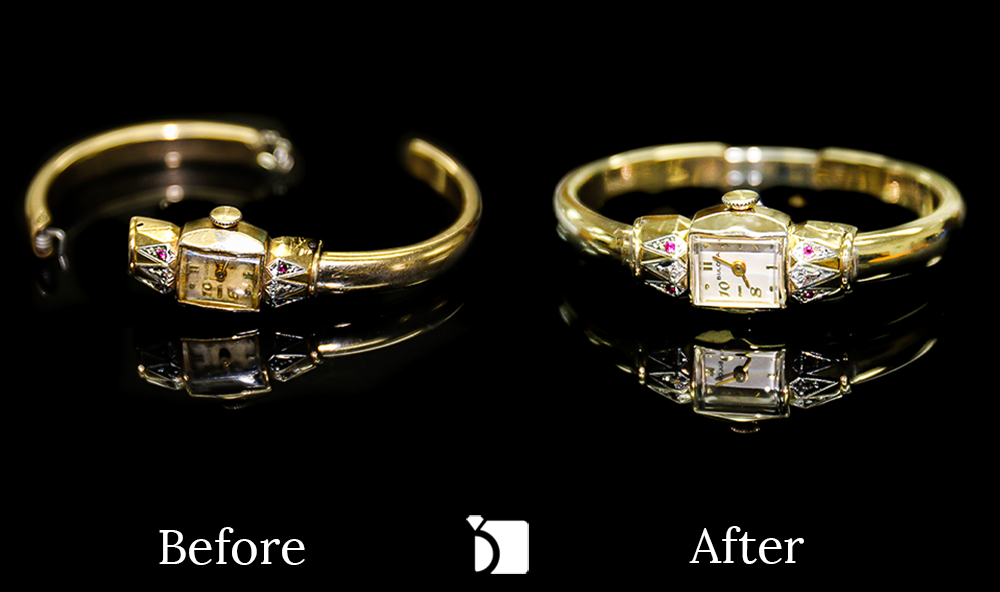 Before & After #111 Vintage Bulova Ladies Timepiece Requiring Full Restoration by our Certified Watchmakers
