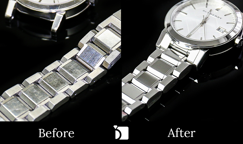 Before & After #102 Burberry Watch Timepiece Restored by Premier Watch Repair Services