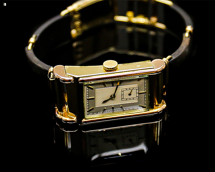 After #109 Side View of Vintage Jules Jurgensen Timepiece Restored by Certified Watchmakers
