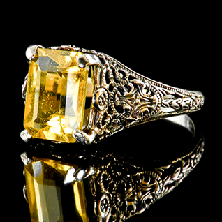 November Birthstone Fine Jewelry Rings Topaz Citrine Gemstone Combined Featured Image