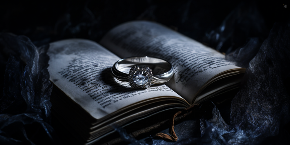 Engagement Ring in Book for Engagement Horror Stories Banner Featured Image