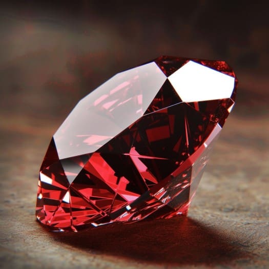 Photo of red diamond gemstone