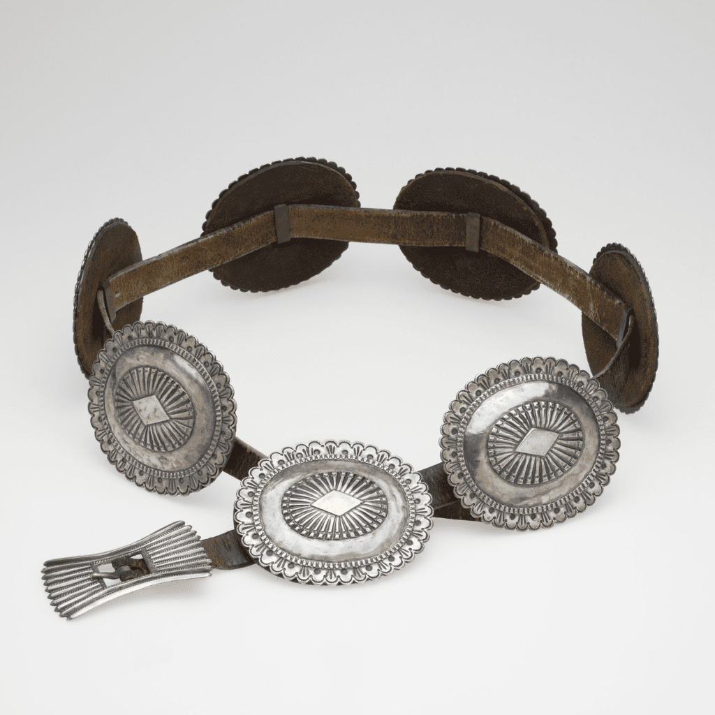 Image showcasing Native American concho belt