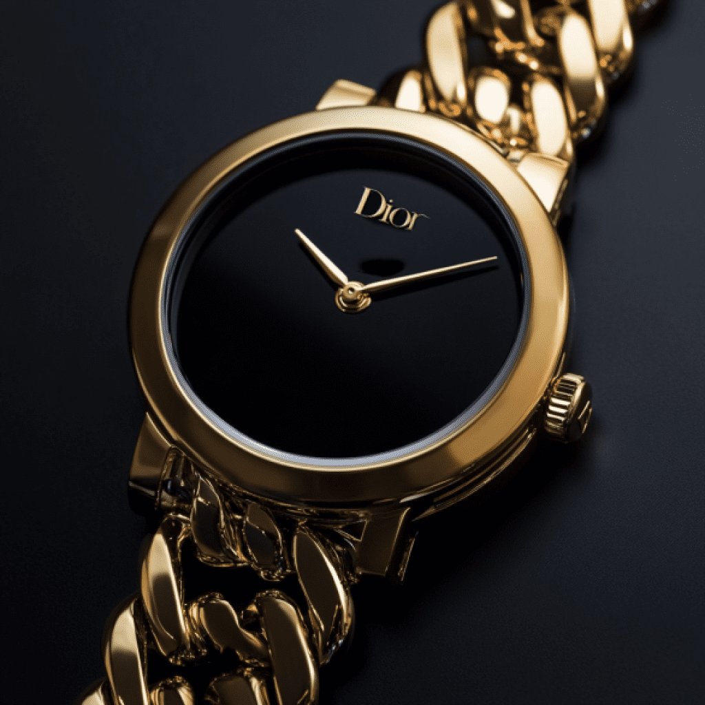 Image showcasing Dior "Black Moon" watch