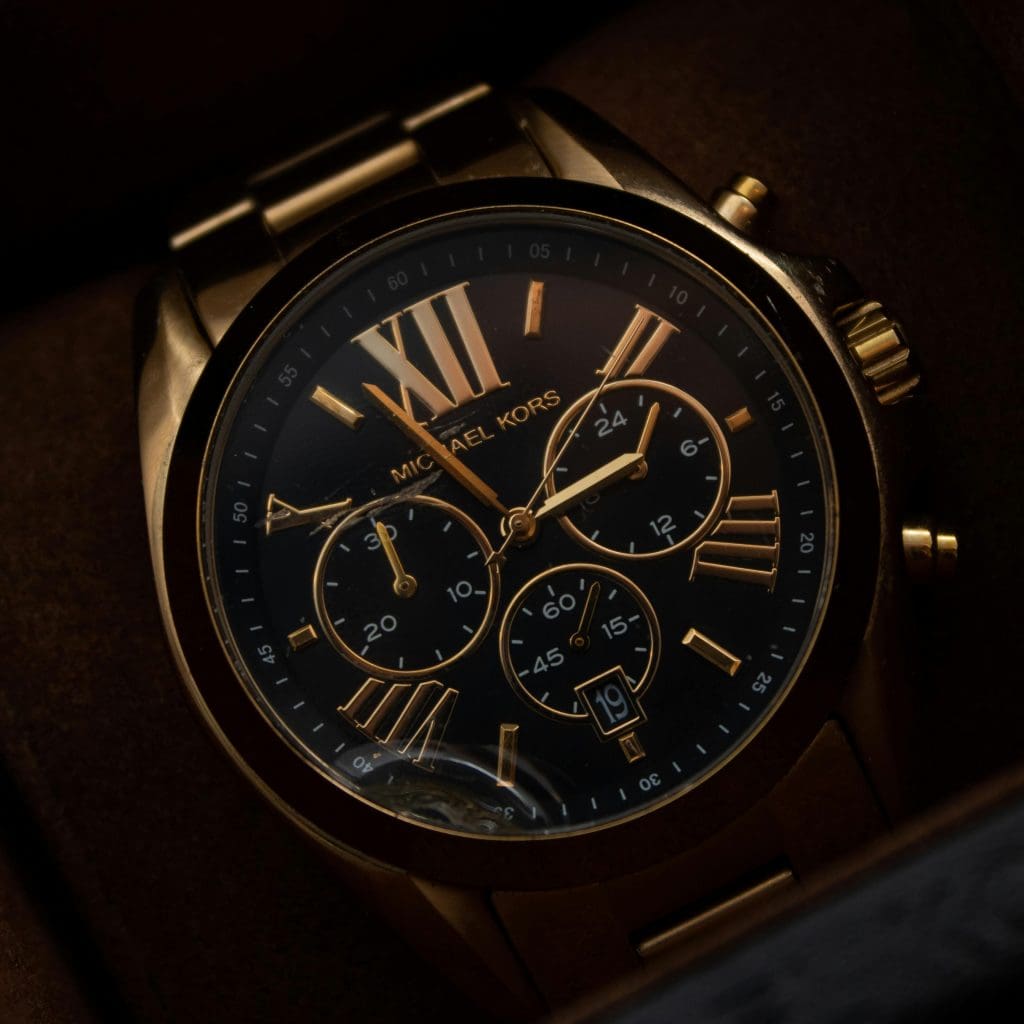 Image showcasing Michael Kors watch