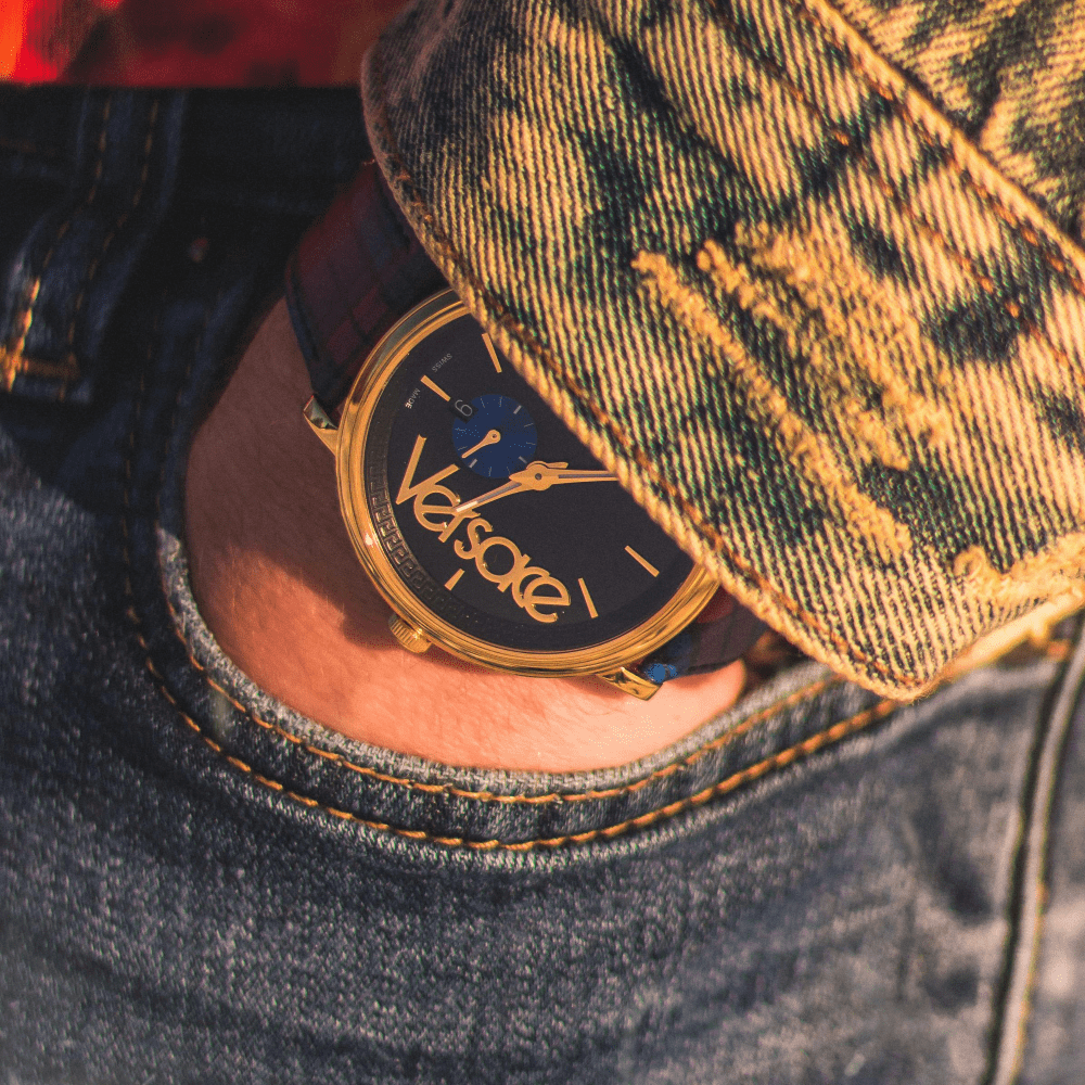 Image showing Versace watch on wrist