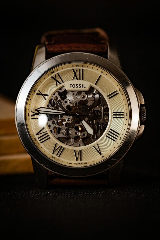 Image showing Fossil skeleton wristwatch