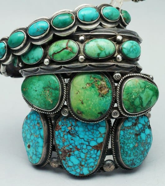 Image of Native American turquoise bracelets
