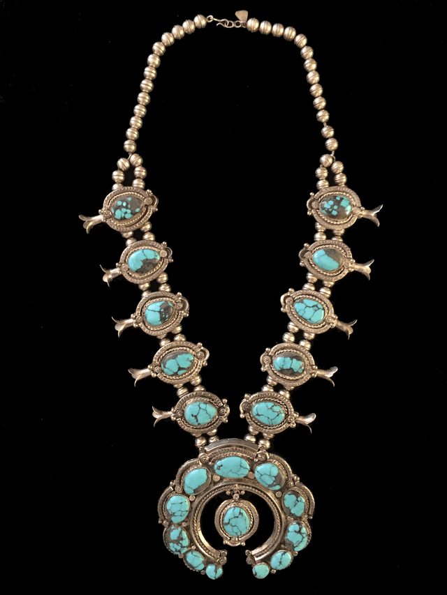 Image of Native American squash blossom necklace
