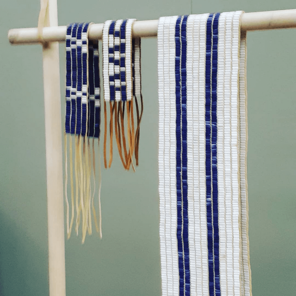 Image of Native American two row belt