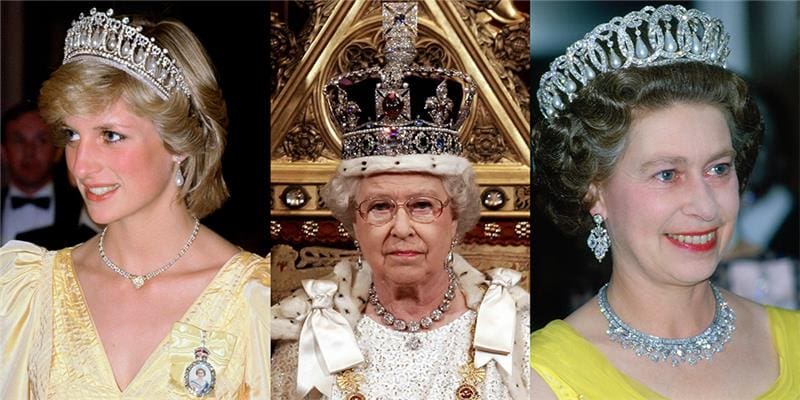 Famous Royal Jewelry Diamond Crowns Tiaras Necklaces
