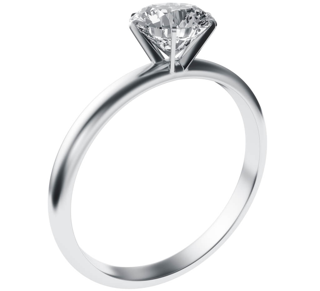 3D rendering of diamond ring
