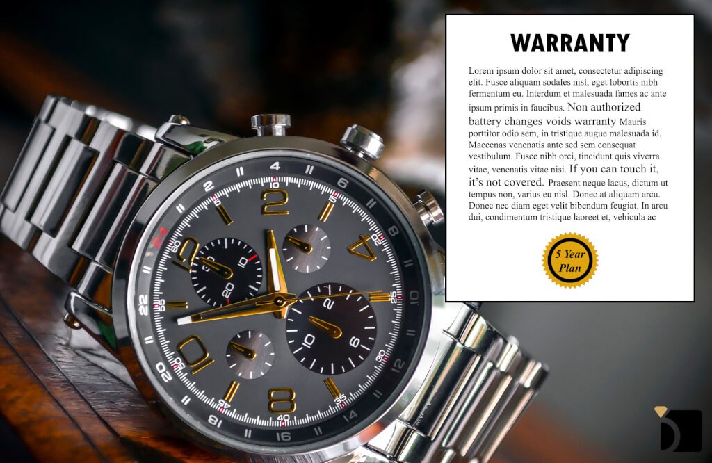 Image showcasing watch and what you need to know about typical watch warranty